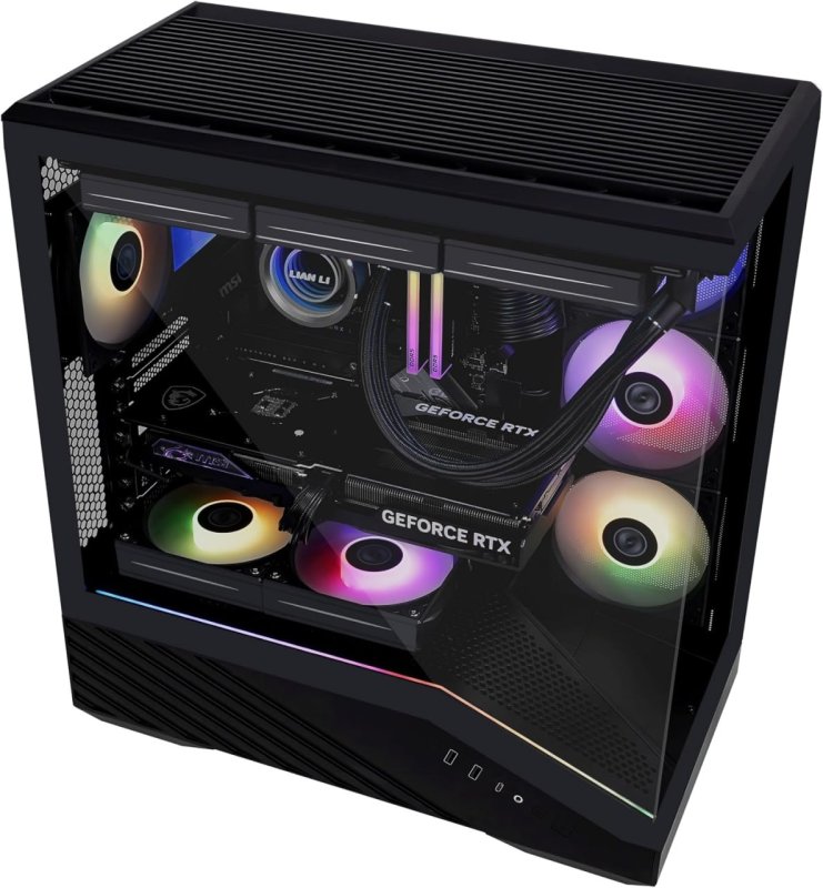 Gabinete Gamer Lian Li Vector V100 Preto Sem Fans V100X
