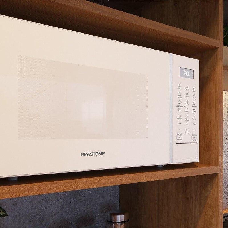 Micro-ondas 32 Litros Branco Com Menu Gourmet Brastemp (BMS46AB/220v)
