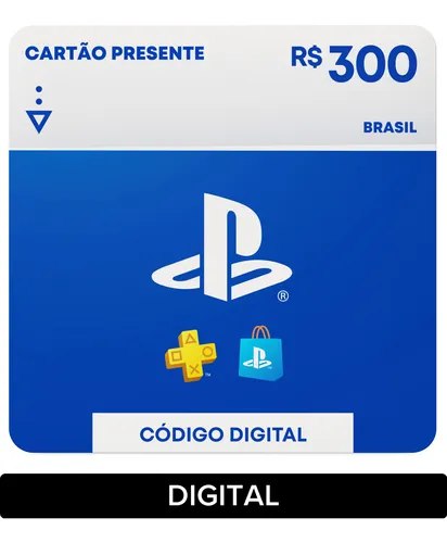 Sony Playstation Store Gift Card R$ 300 (digital)