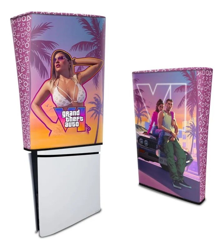 Capa Para PS5 Slim Digital Anti Poeira Vertical