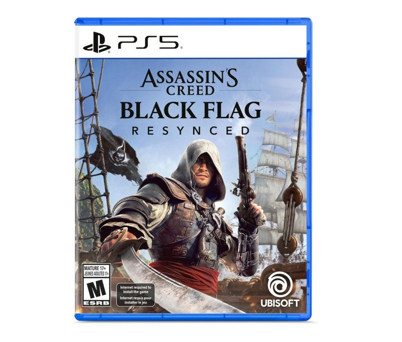 Jogo Assassin's Creed Black Flag Resynced, Mídia Física, PS5