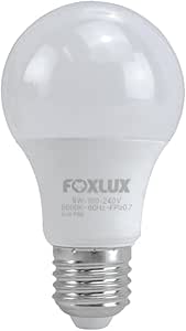 Lâmpada LED Bulbo Foxlux 9W 3000K Branco Quente E27 Bivolt Econômica Iluminação Aconchegante