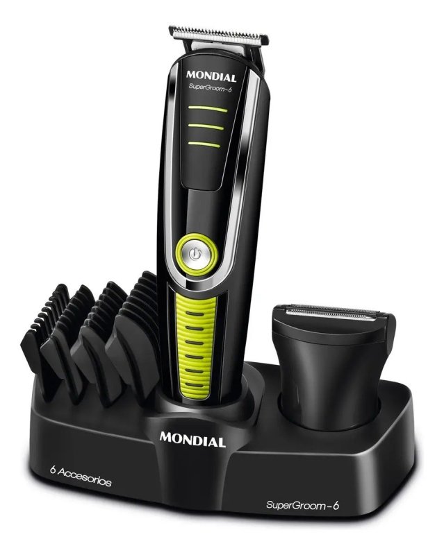 Aparador de Pelos Super Groom 06, Mondial 6W Bg-04