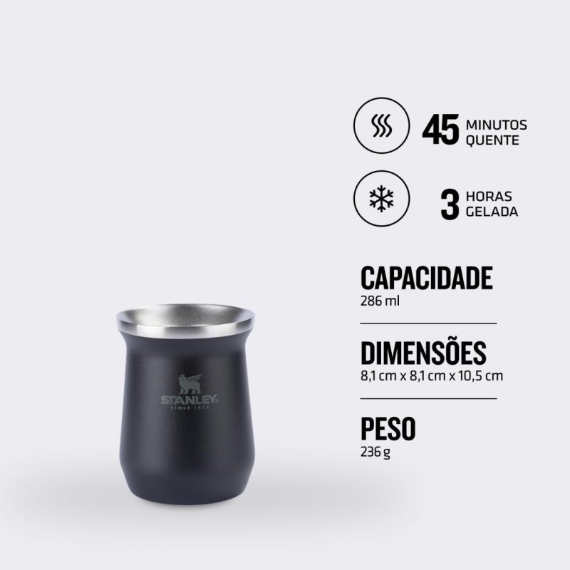 Stanley Cuia Térmica 236ml - Matte Black