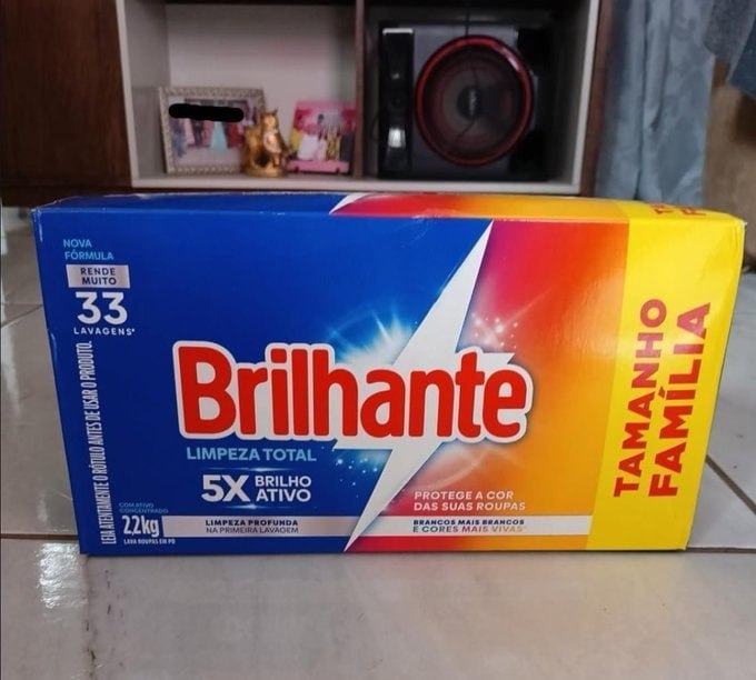 Brilhante Limpeza Total - Sabão Em Pó 2,2Kg
