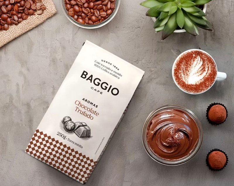 Café Baggio Torrado E Moído Aromas Chocolate Trufado 250g