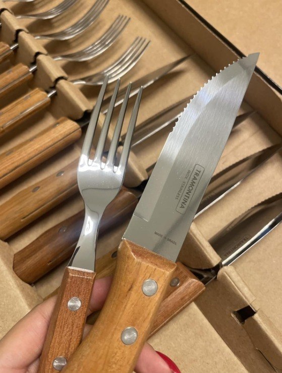 Jogo Churrasco Inox 12pc Dynamic + Frete Grátis