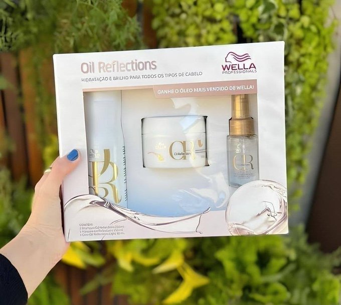 Kit Wella Professionals Oil Reflections Shampoo 250ml + Máscara 150ml + Óleo 30ml