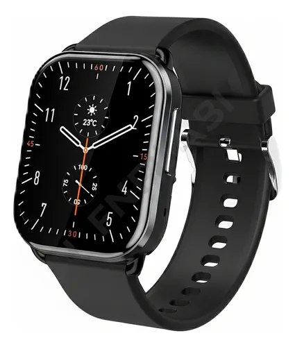 Relógio Smartwatch Qcy Watch Gs S6 Bluetooth Ipx8 Cor Preto Cinza-escuro