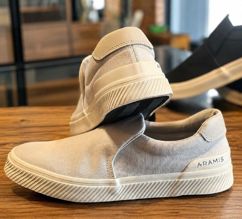 Tênis Aramis Daily Slip Canvas Bege Masculino Adulto Casual