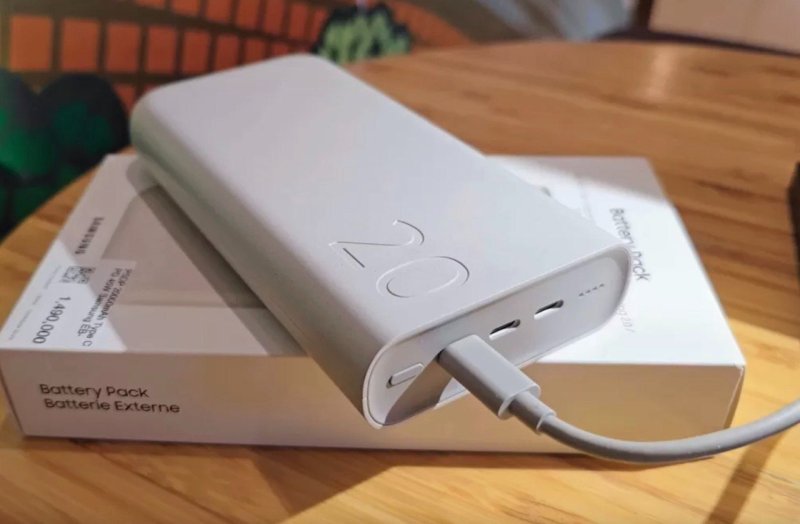 Power Bank Bateria Carregador Portátil Samsung 20000mAh Super Rápida 45W 3x USB-C