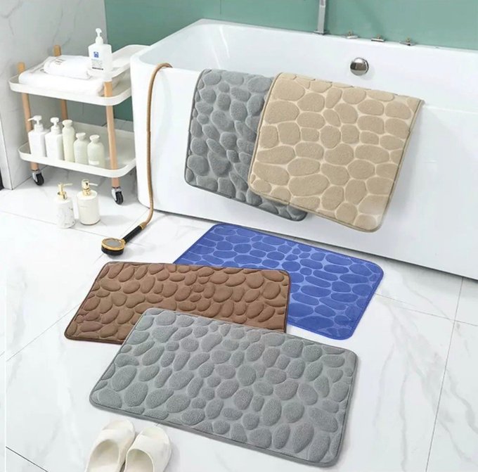 Kit com 2 Tapetes de Banheiro Antiderrapante + Frete Grátis