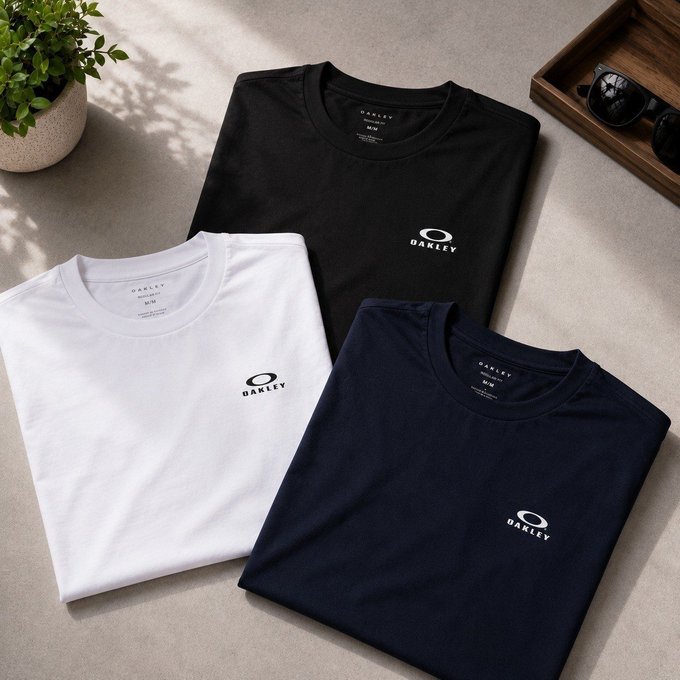 Kit com 3 Camisetas Oakley O-Ellipse Tee + Frete Grátis