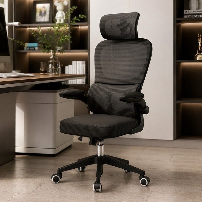 Cadeira de Escritório Ergonômica Giratória com Suporte Lombar Python Fly
