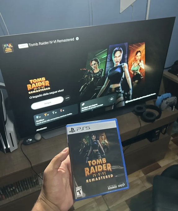 Tomb Raider IV-VI Remastered Starring Lara Croft PS5 Mídia Física + Frete Grátis