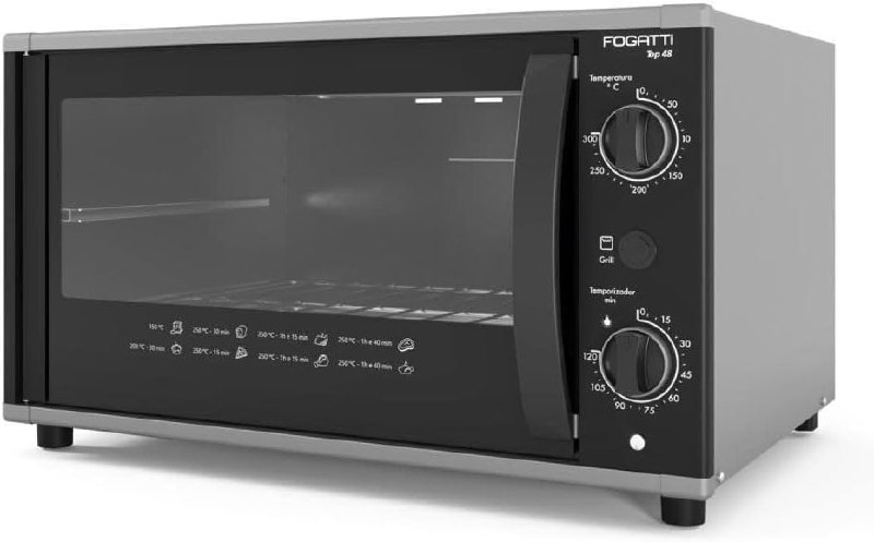 Fogatti Top 48 - 48L - Forno Elétrico - Preto 220V
