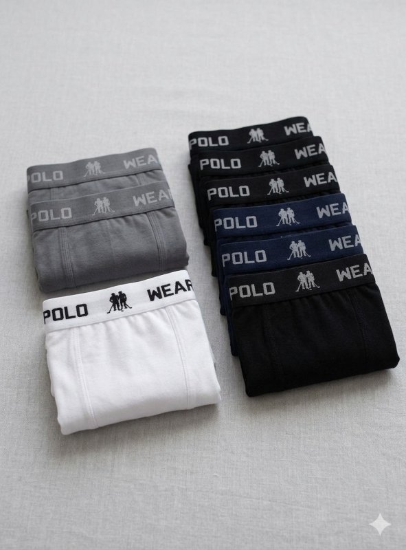 Kit 10 Cuecas Boxer Masculina Algodão Confortável Polo Fit