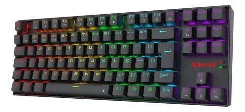 Teclado K552-krs Gamer Kumara Elite Preto Redragon Preto Português Brasil