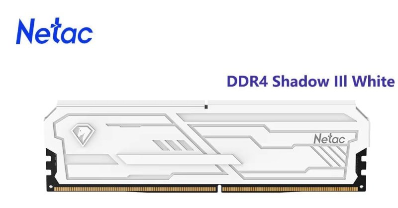16GB Memória RAM Netac DDR4 3200MHz Branca