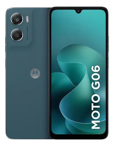Smartphone Motorola Moto G06 - 128GB 12GB (4GB Ram + 8GB Ram Boost) e Câmera 50MP com AI Bateria de 5200 mAh Tela 6.9 - Azul Marinho