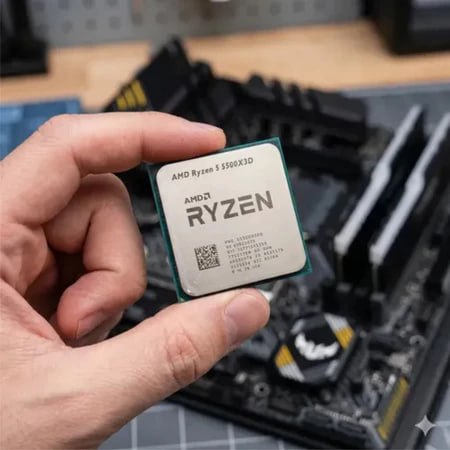 AMD Ryzen 5 5500X3D, 4.0GHz Max Turbo, Cache 96MB, AM4, (Novo S/Box)