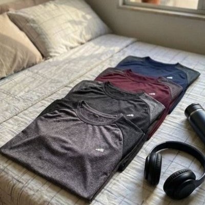 4 Camisetas Masculina Dry Fit Premium Camisa Academia Kit