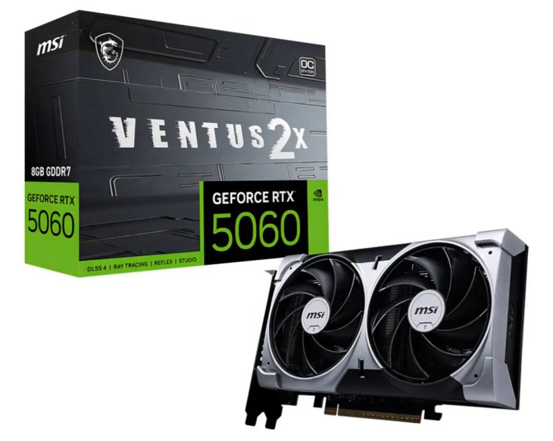 Placa De Vídeo MSI Nvidia Geforce RTX 5060 8gb Oc Gddr7