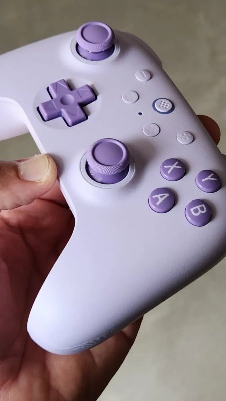 Controle 8BitDo Ultimate C Wireless 2.4G Recarregável Violeta PC Android