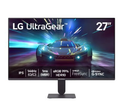 Monitor LG Ultragear 27g411a-b 27, fhd, 144hz, 1ms (mbr), Nvidia G-sync, Amd Freesync, Hdr10 Preto 127/220v
