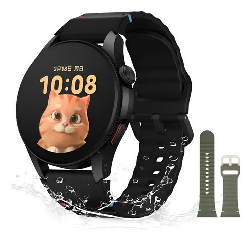 Smartwatch Aurafit G12 GPS AMOLED 1.43 Bluetooth Resistente à Água 3ATM