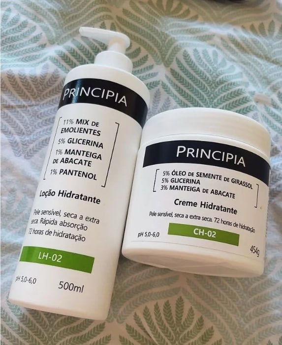 Kit Principia Hidratação Dupla c/ Loção LH-02 500ml Creme CH-02 454g