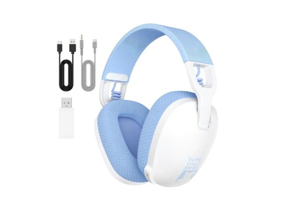 Headset Gamer Onikuma B2 Fone Tipo G435, Branco e Azul