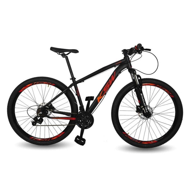 Bicicleta Alumínio Aro 29 Ksw Dianteiro Shimano Tz 24 Marcha