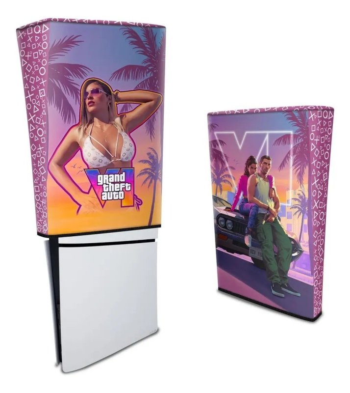 Capa Para PS5 Slim Digital Anti Poeira Vertical