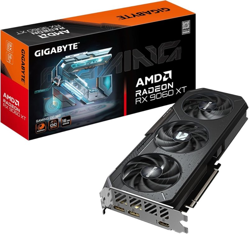 Placa de Video Gigabyte RX 9060 XT Gaming OC, 16gb GDDR6