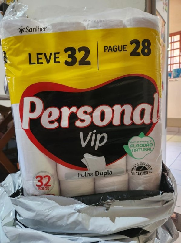 Papel Higiênico Personal Vip Folha Dupla 32 un