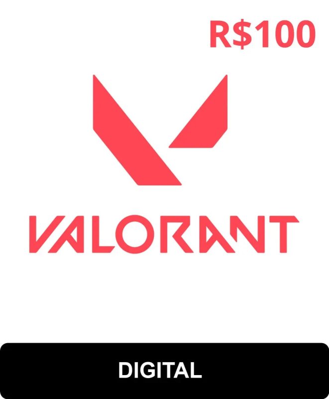 Gift Card Valorant R$100 por R$60