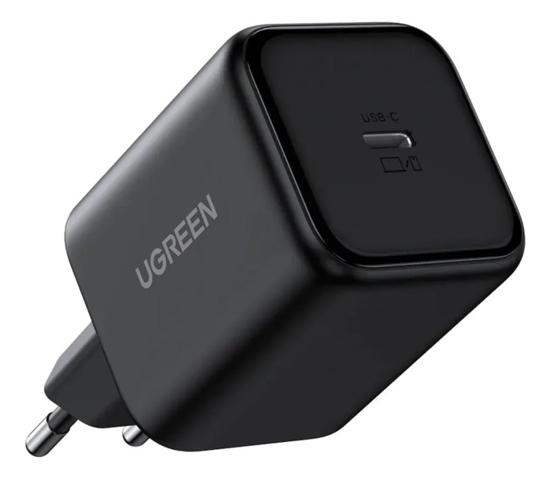 Carregador Turbo Ugreen Gan 45w Usb-c Preto Para Celular