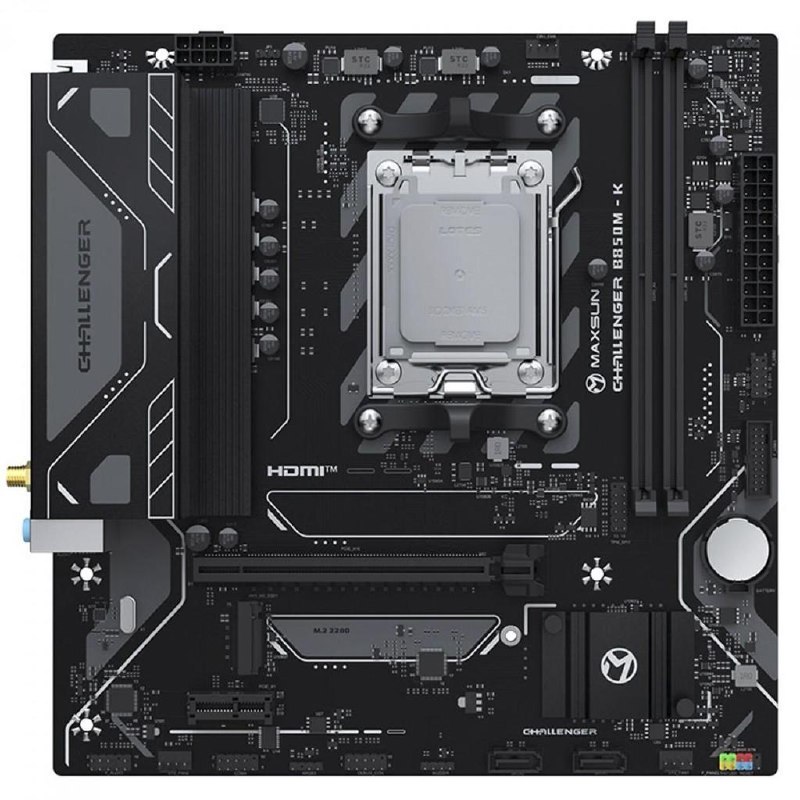 Placa Mãe Maxsun Challenger B850M-K WIFI, Chipset B850, AMD AM5, mATX, DDR5