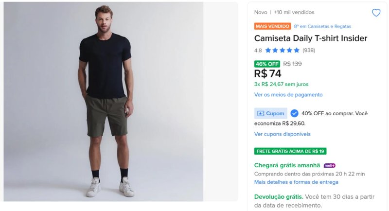 Camiseta Daily T-shirt Insider