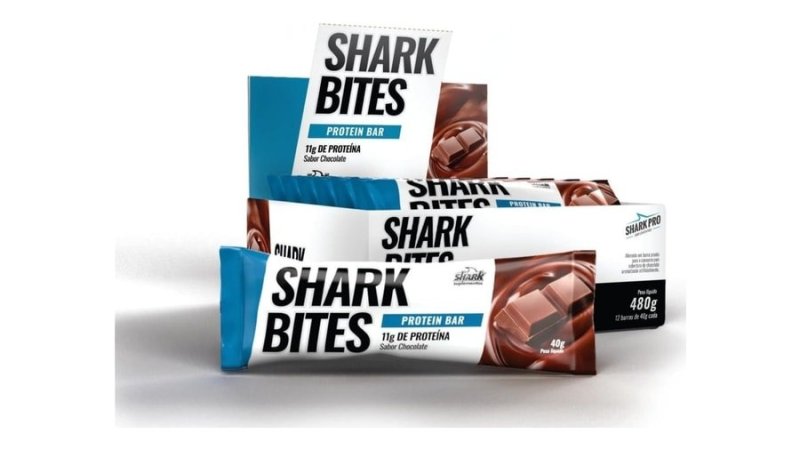 SHARK BITES PROTEIN BAR CHOCOLATE (12X40G)