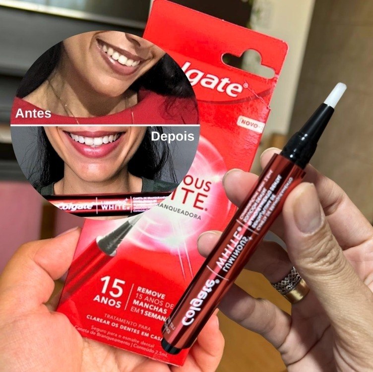 Colgate Caneta Clareadora Dental Luminous White Gloss 2.5ml + Frete Grátis