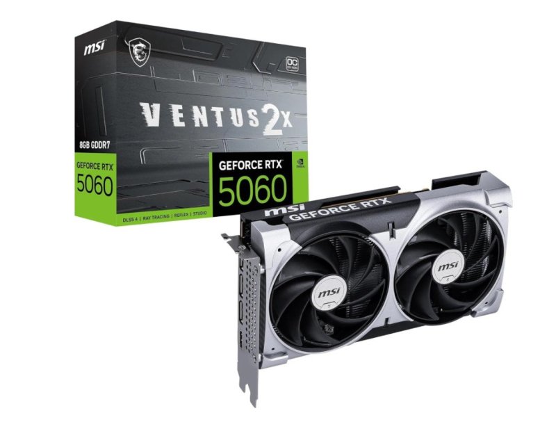 PLACA DE VÍDEO MSI RTX 5060 Ventus 2X OC 8GB