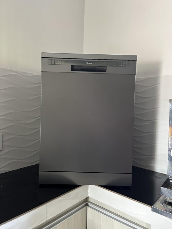 Lava-Loucas MIDEA 14 Serviços, Cinza, 127V com Frete Grátis
