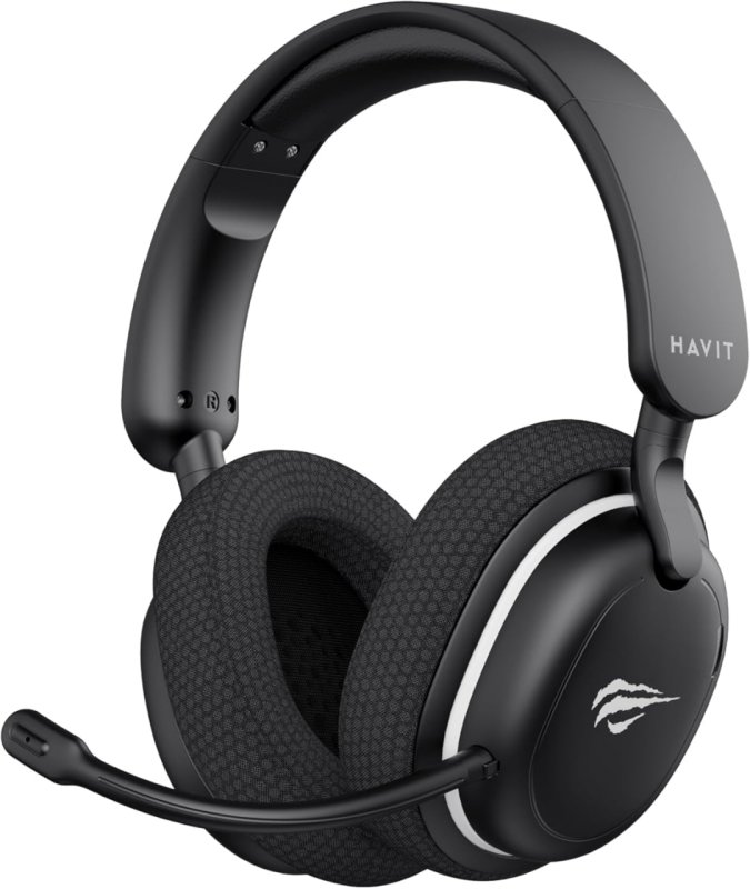 Headset Gamer Havit Fuxi H7SE, Sem Fio 2.4GHz e Bluetooth
