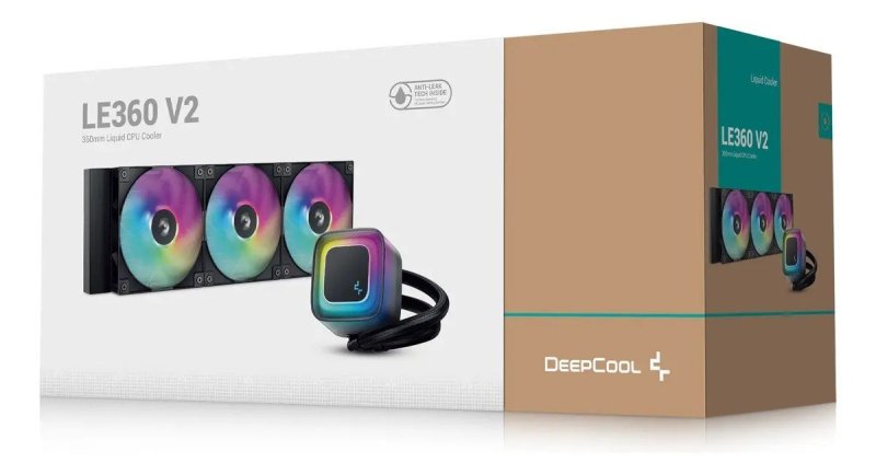Watercooler Deepcool Le360 V2 Argb Preto 360mm Preto