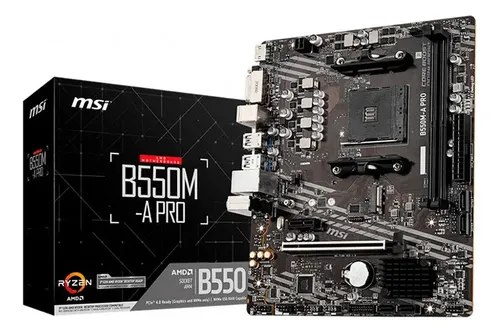 Placa-mãe Do Computador Msi B550m-a Pro
