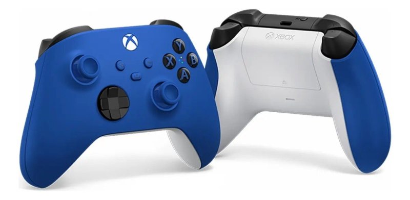 Controle Joystick Sem Fio Microsoft Xbox Shock Blue + Frete Grátis