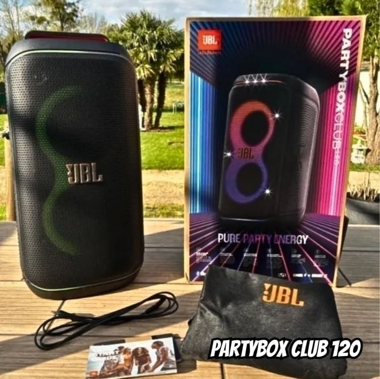 Caixa De Som Jbl Partybox Club 120 Bluetooth 160w Cor Preto