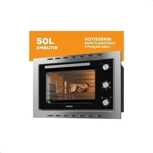 Forno Elétrico de Embutir SUGGAR 50 Litros